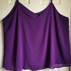 Torrid Deep Purple Women's Sheer Camisole Size 4XL